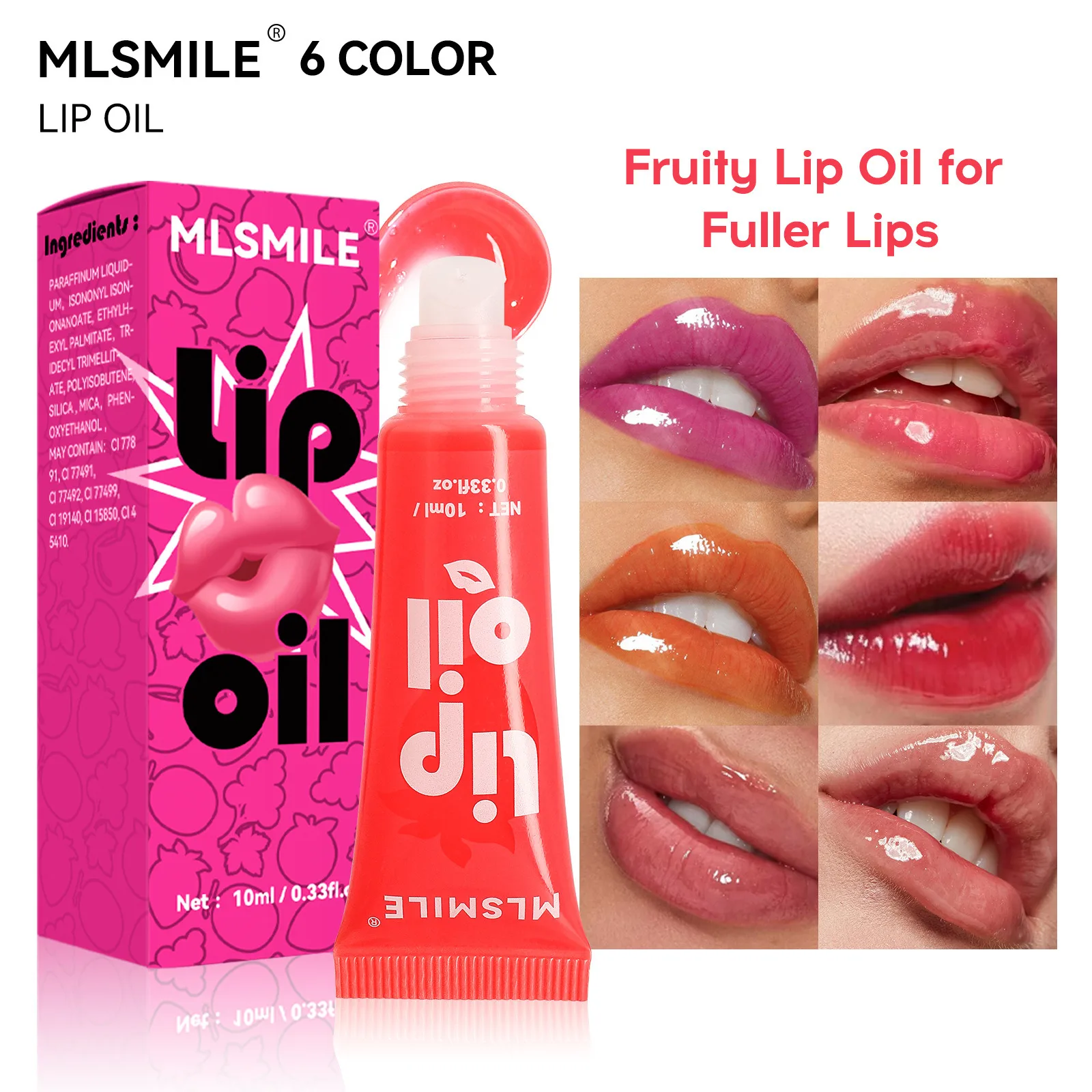 Strawberry makeup Long Lasting lipstick lipstick Tint Warm Feeling Color Changing Glitter LiquidLong Lasting Shimmer Lip Glaze