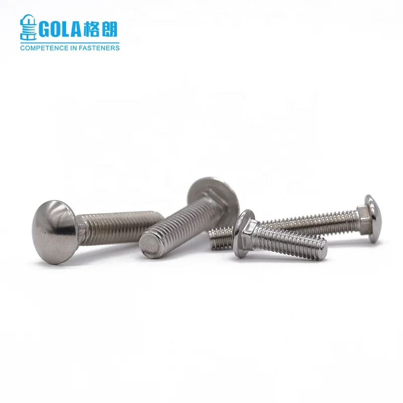DIN 603 stainless steel mushroom round head square neck carriage bolt