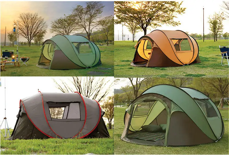 High Quality Automatic Pop Up Camping Tent Large Waterproof Uv Resistant Automatic Pop Up Tents