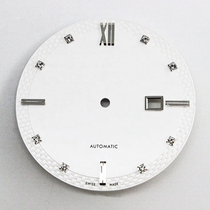 Professional watch accessories factory diamond rivet scale hydraulic screen calendar window literal watch face