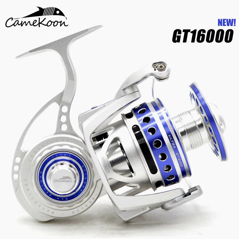 
Wholesale GT16000 waterproof saltwater cnc aluminium sea fishing 30kg drag power spinning jigging reel 