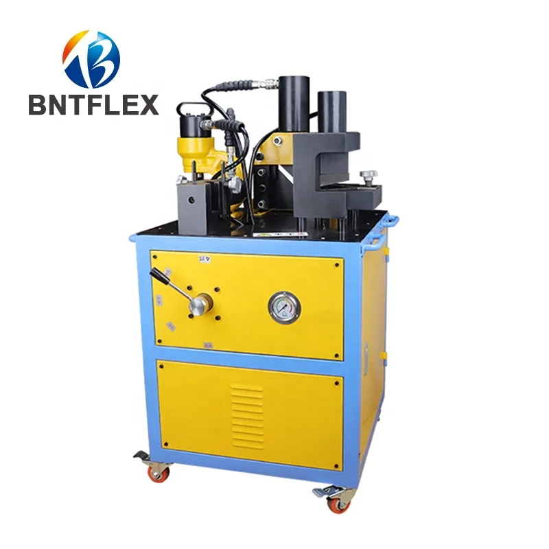 Multifunctional hydraulic flange angle steel angle iron processing machine four-in-one punching machine cutting machine cutting
