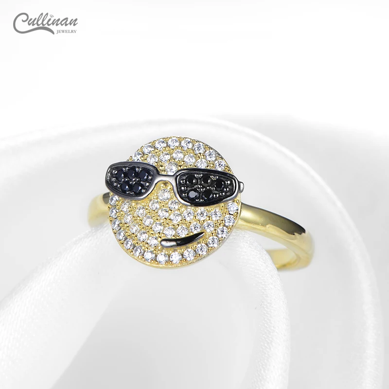 Face Earrings Trendy Full Rhinestone Zircon Stud 925 Sterling Silver Earrings Set Gift Ideas