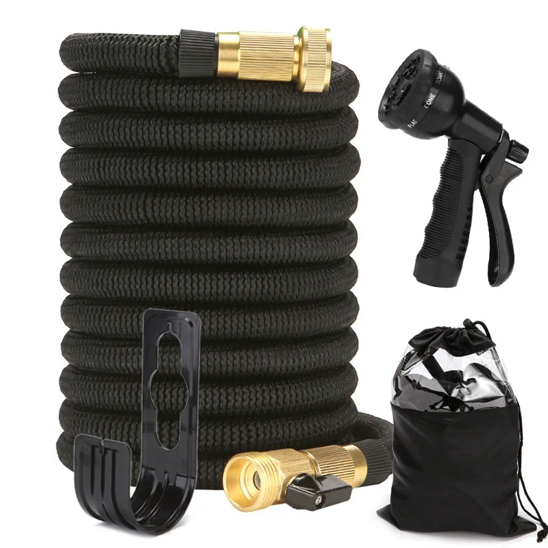 Upgraded Expandable Garden Hose Powerful Wash Car Water Gun 25ft,50ft,75ft,100ft
