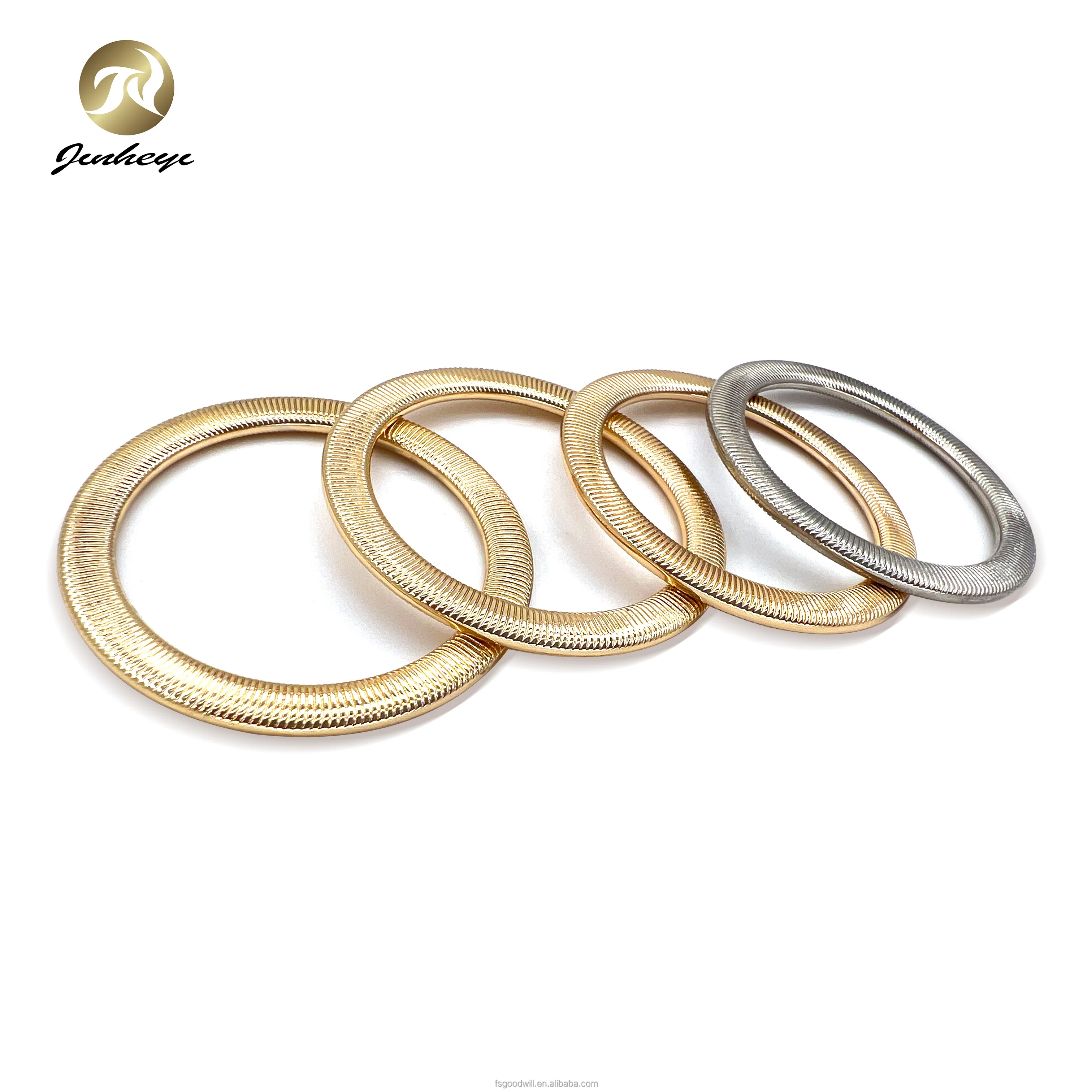 35 MM Coli Design HP Silver HP Gold Custom Round Shape Zinc Alloy Metal Ring For Clothes