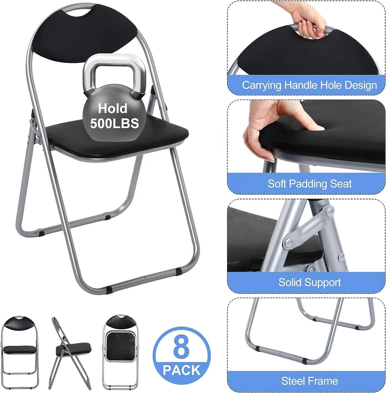 New Design Colorful Folding Chair Meeting Room Home Office Stool Home Garden Party Office Wholesale Metal Metal Foldable Chair