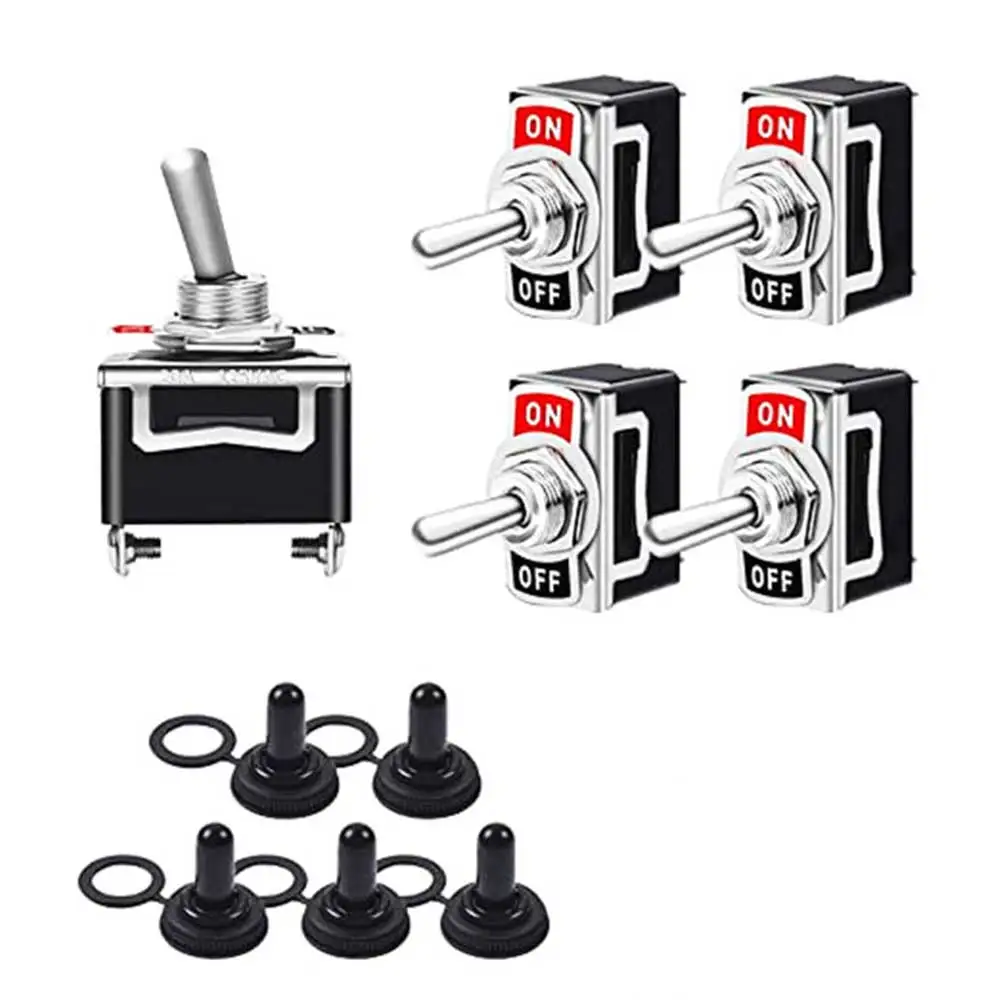 wholesale 2pins 12mm 20a high power electric rocker toggle switch with waterproof cover