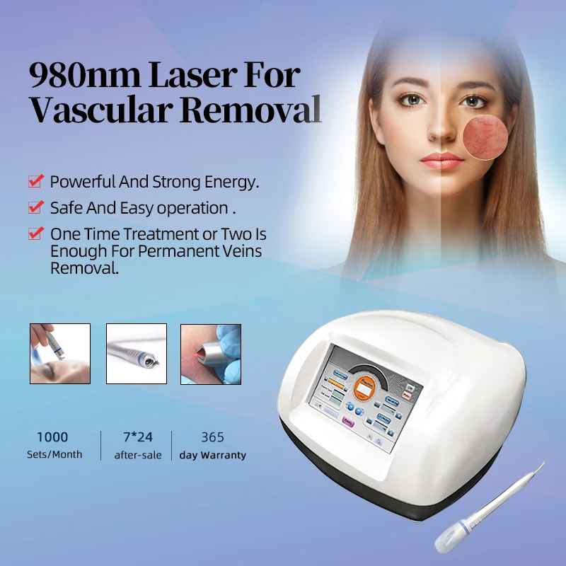 spider vein blood vessel removal beauty machine 980 laser beauty equipment Vascular Veins Laser Machine