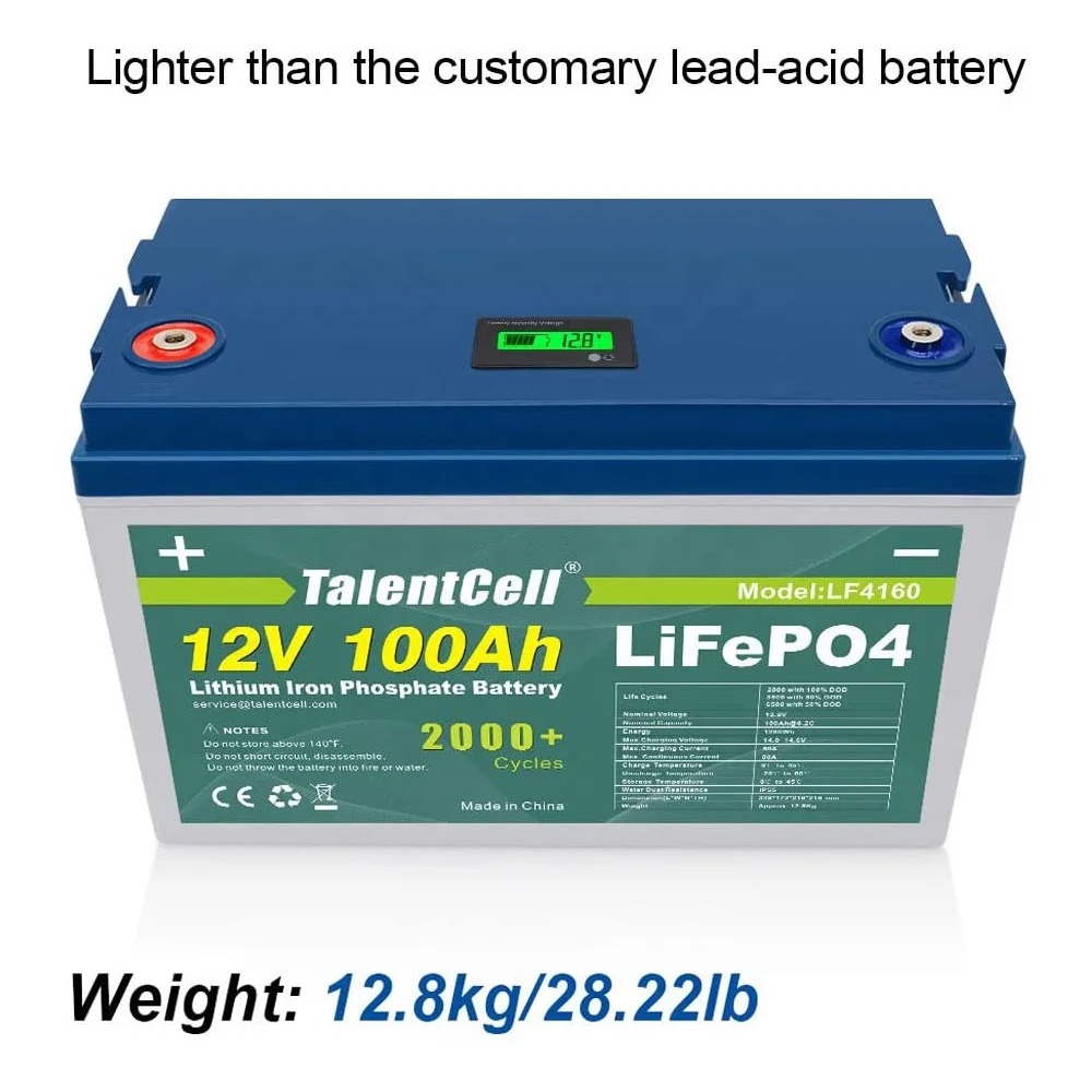 
Fast Delivery Storage Battery Pack Deep Cycle 32700 100Ah 12V Built In Cell Balance Board BMS LiFePO4 Rechargeable Battery 