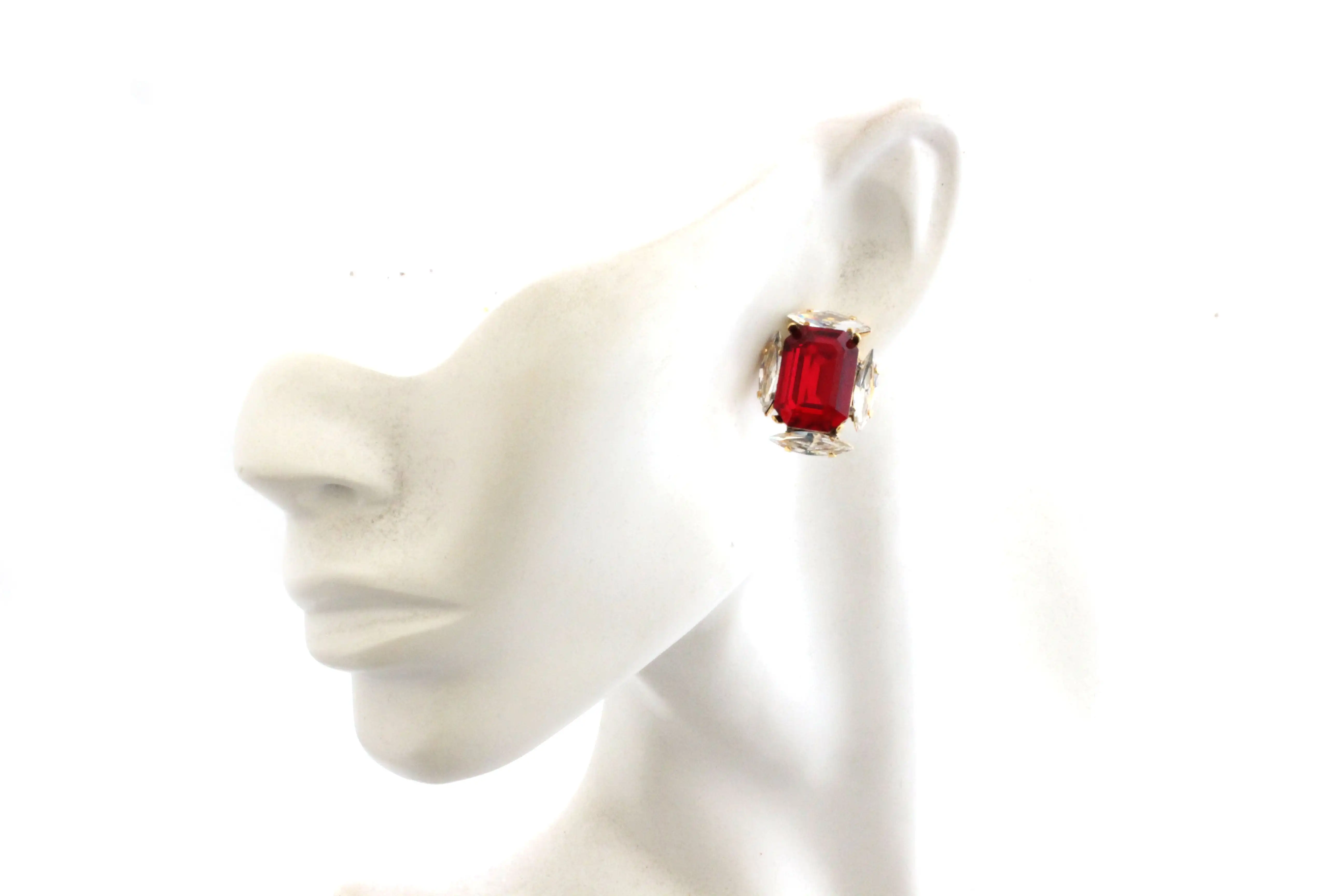 2022 New Design Exaggerated Crystal Stud Earrings Fashion Gold Plated Crystal Embellished Earring Studs Dynasty Panther Studs