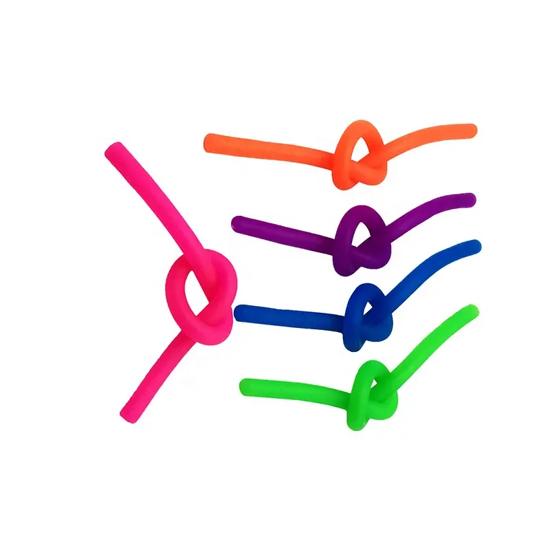 Silicone fidget Noodles TPR noodles Toys Big Stretch Fidget Sensory Toy