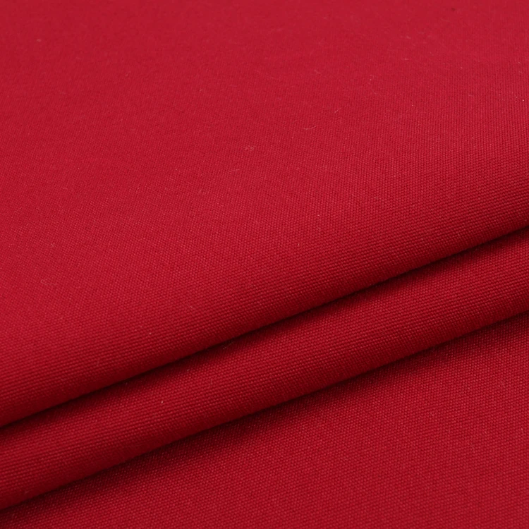 Factory direct sale 100% polyester woven dyed plain solid color waterproof canvas fabric 260gsm