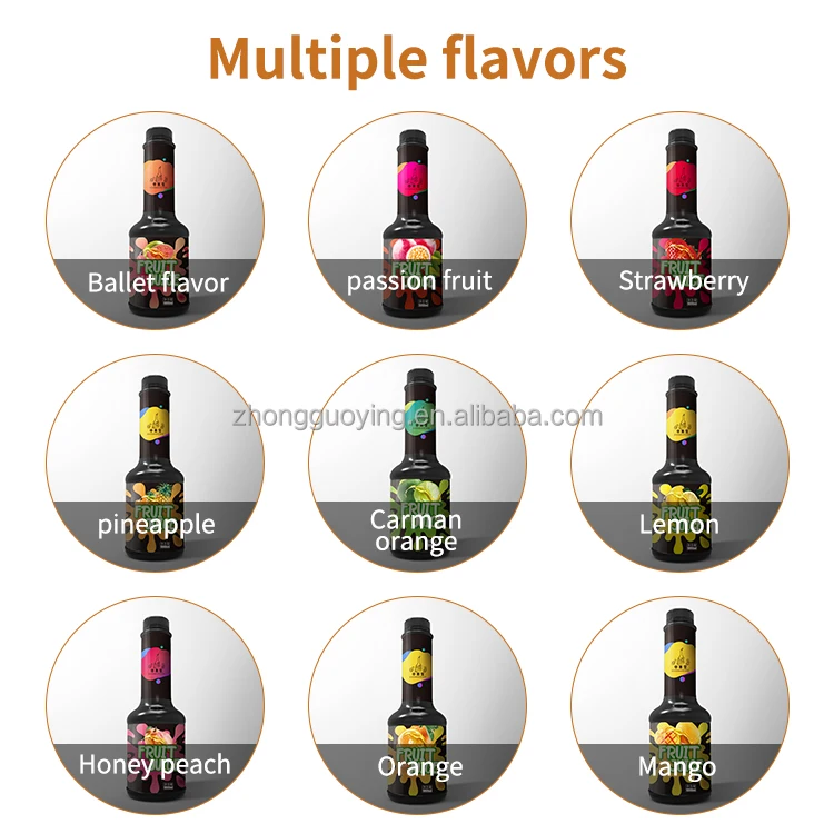 Juice Syrup Manufacturer High Quality 1.2l of Fresh Concentrate Passion Fruit Juice High Fruit Sugar Yellow Daily Soft Drinks