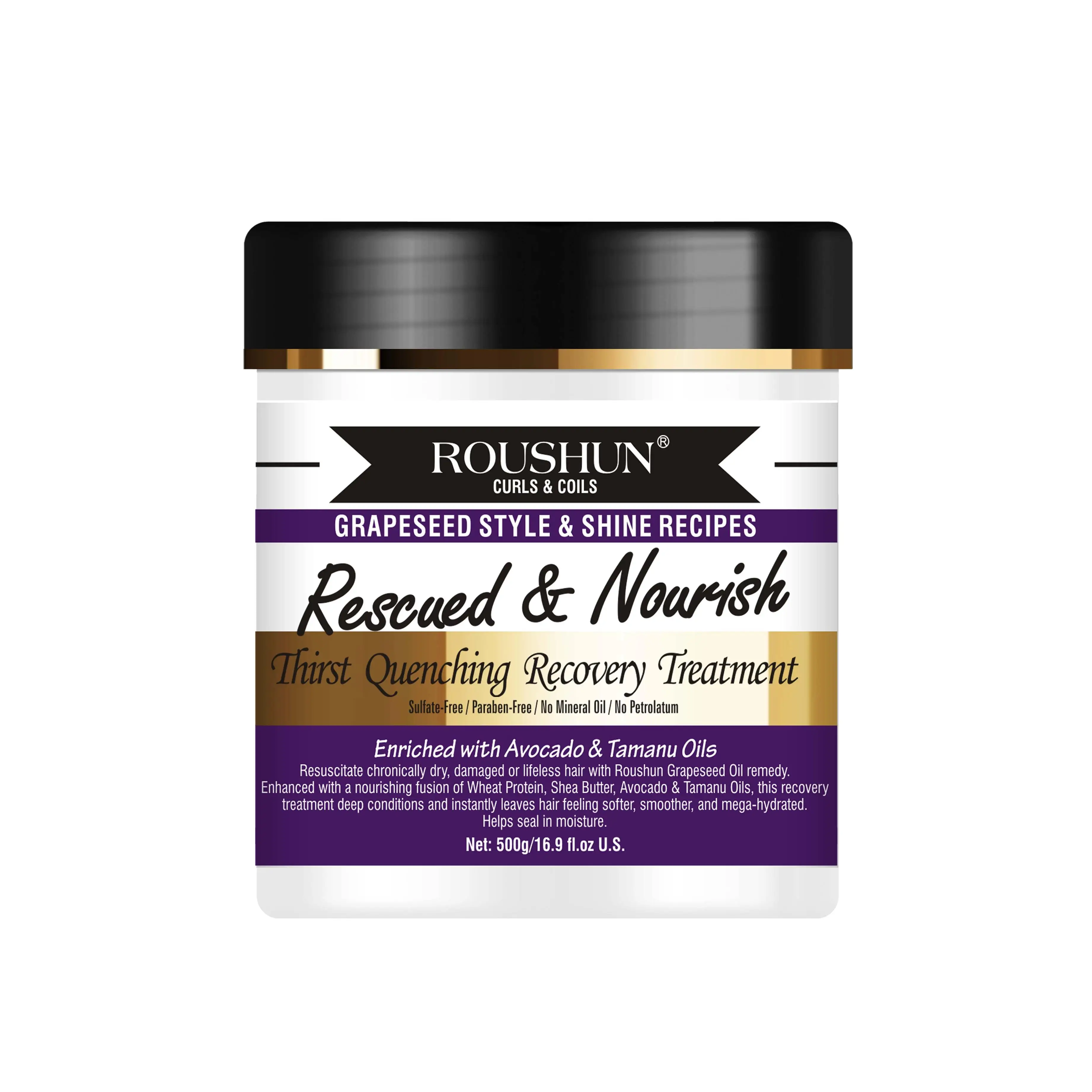 ROUSHUN Natural moisturizing and plumping mayonnaise Hair cream Improve frizz and damage