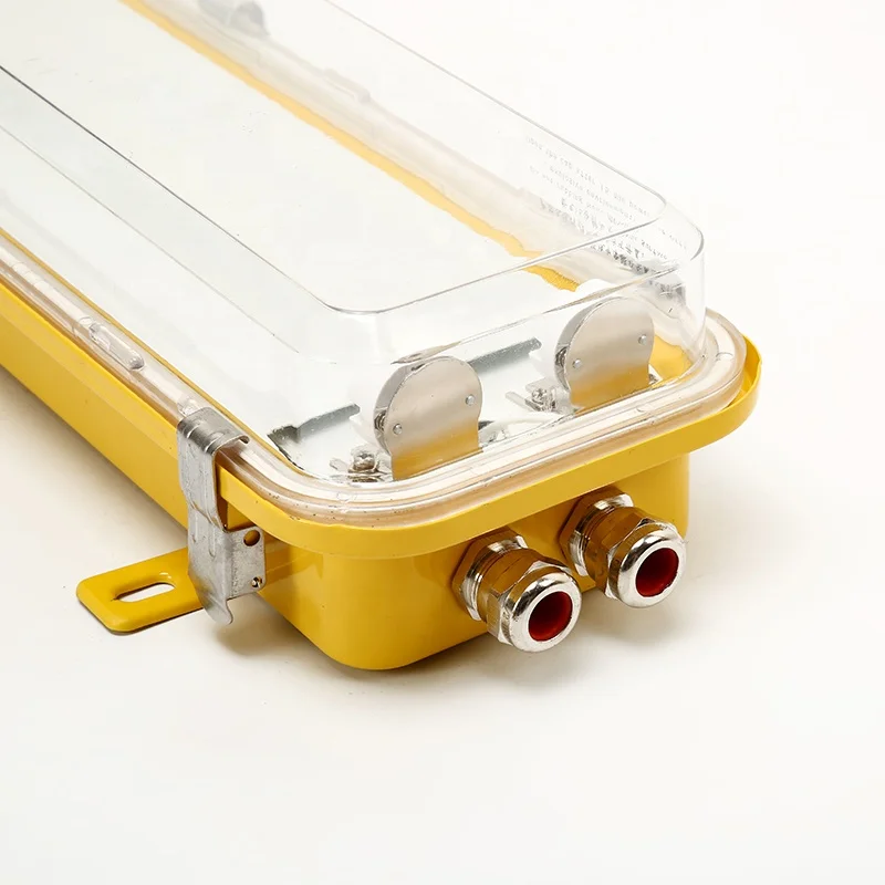 Exd IIC T4  Steel IP56 Marine Explosion-proof Fluorescent Light CFY21-2
