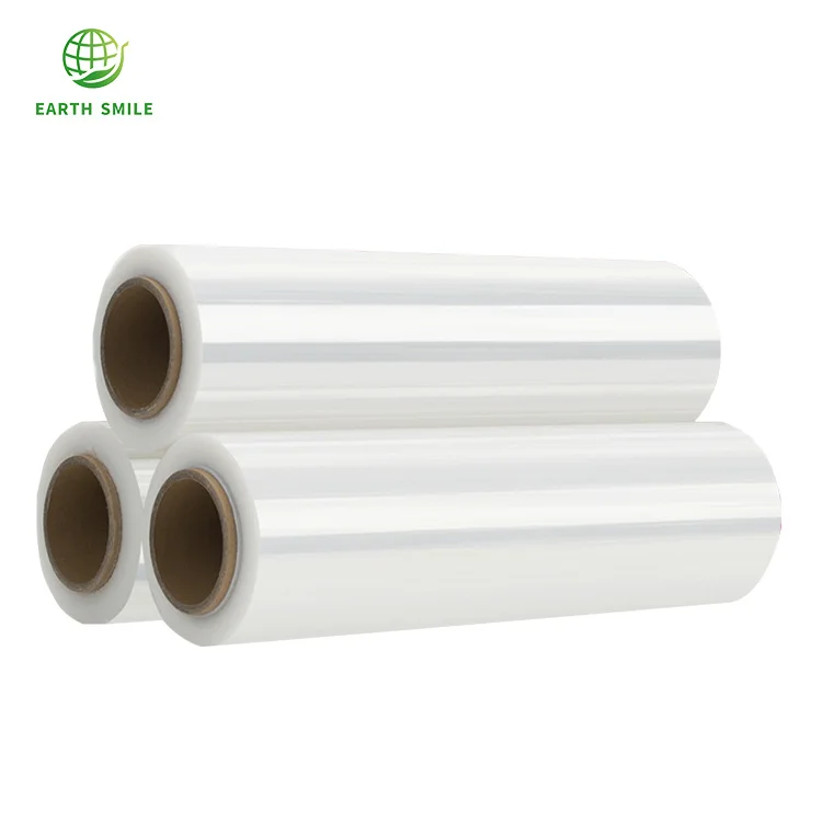 Shrink Strong Custom PLA PBAT Cornstarch Food Grade PE PVC Cling Film Compostable Small Plastic Wrap