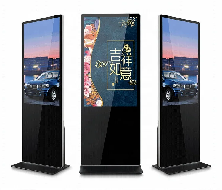 Factory Direct 55inch Floor Stand Digital Signage Displays Android Touch Screen Kiosk LCD Smart Advertising Totem Display Player