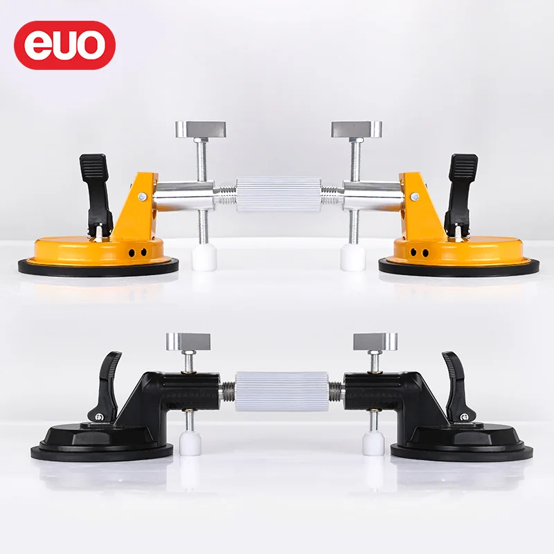euo Heavy Duty Suction Cups Lifter Stone Vacuum Seam Setter for Pulling and Aligning Gap Joining and Leveling Tiles Flat