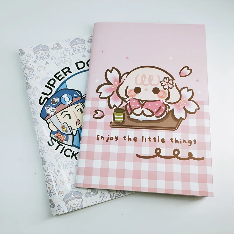 Handmade motivational custom full color release paper Reusable sticker book