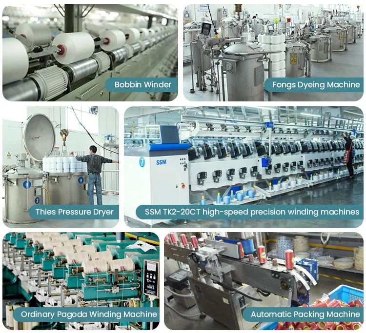 Thread Manufacturer 210D/2 210D/6 High Resistance 100% Polyester Sewing Thread for Leather Craft