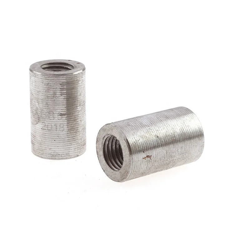 
Straight Threaded Certification Copper Cable Stainless Joint Steel Bar Connection Sleeve 