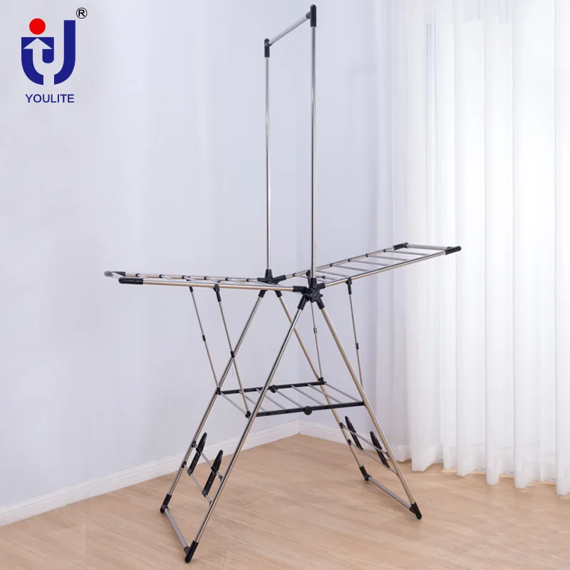 Fashion Steel Butterfly Clothes Airer Folding Drying Rack