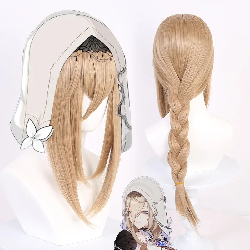Mobile game collapse 3, chasing fire, thirteen heroes, precepts, Apollonia, cosplay, wig