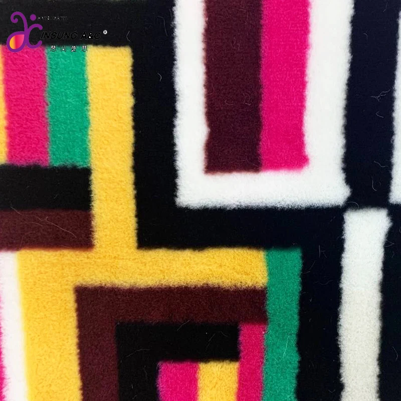 Knitted Flocking Fur fabric/Faux fur fabric / Plush fabric