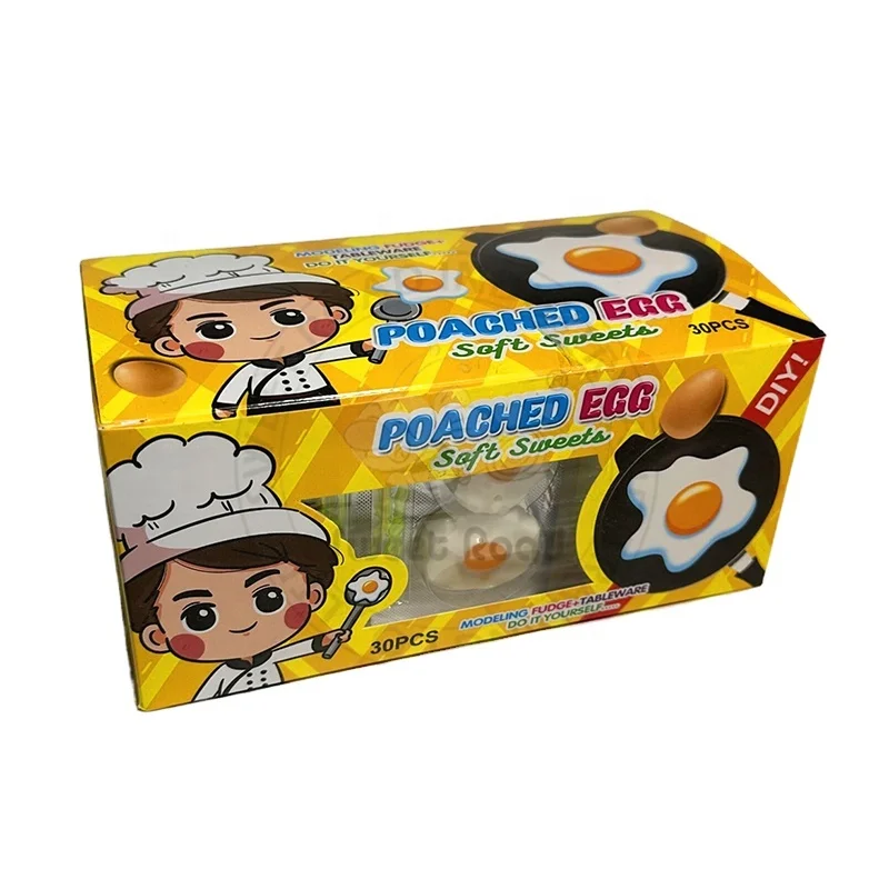 Gummy Manufacturers Fried Egg Shaped Candy Jelly Soft Gummy Candies