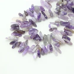 Natural Amethyst Spike Beads for gemstone jewelry