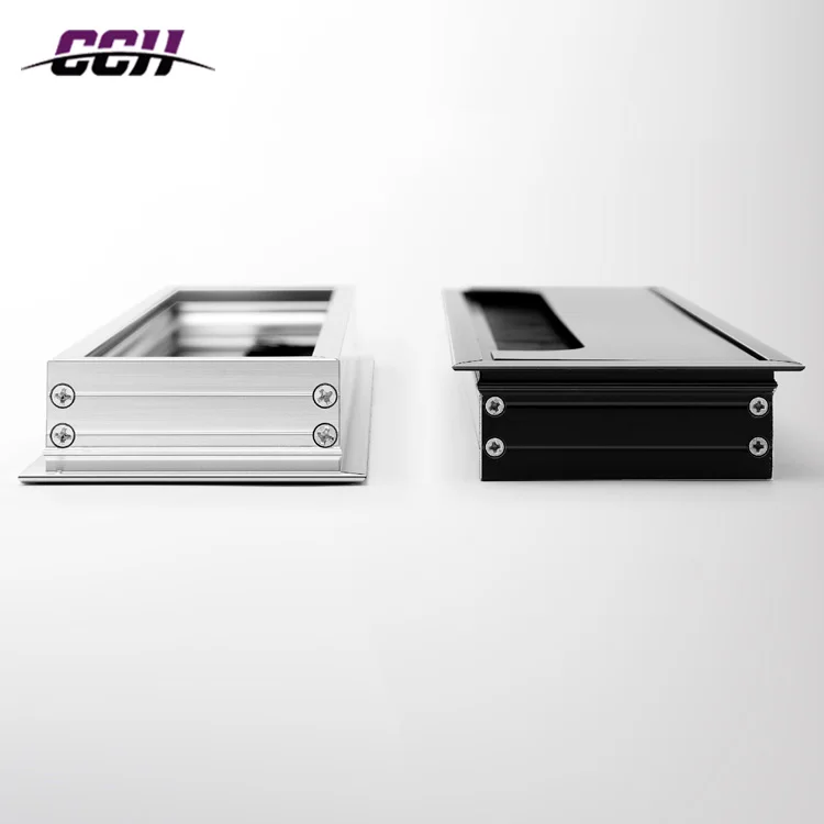 CCH Decorative Office Desk Cable Hole Wire Hole Cover Grommets aluminium Management Line Box Computer Rectangular Desk Cable