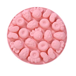 Wholesale Customized Food Grade Chocolate Cake Tools Ice Cube Ice Tray Fondant Strawberry Kitchen Utensils Silicone Mold