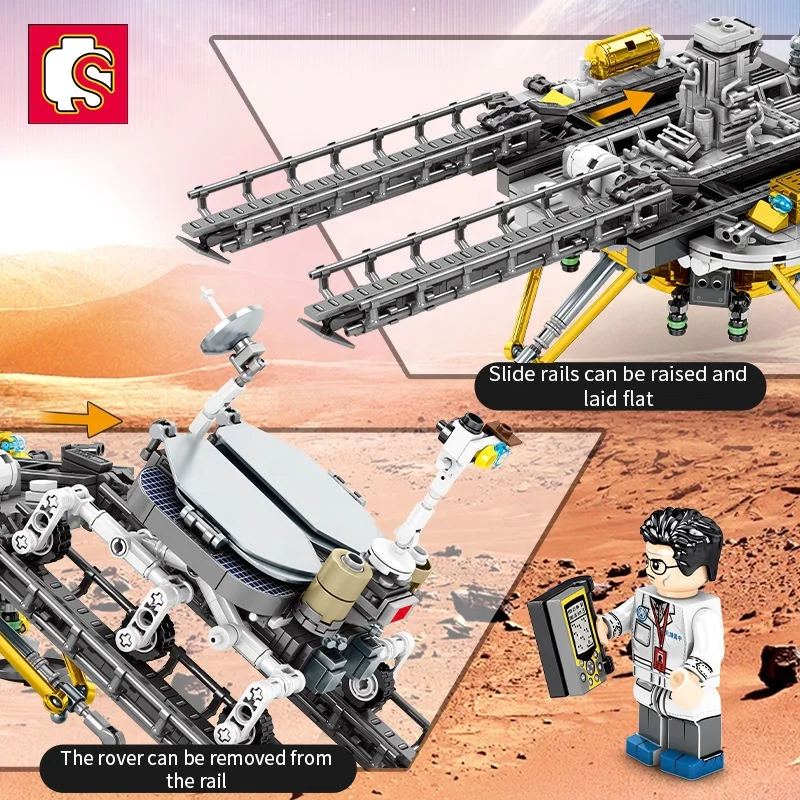 Sembo Block 203030 1098PCS Children Sci-fi Space Shuttle NO.1 Kids Educational Diys Rocket Bricks Kit Building Blocks Sets Toys