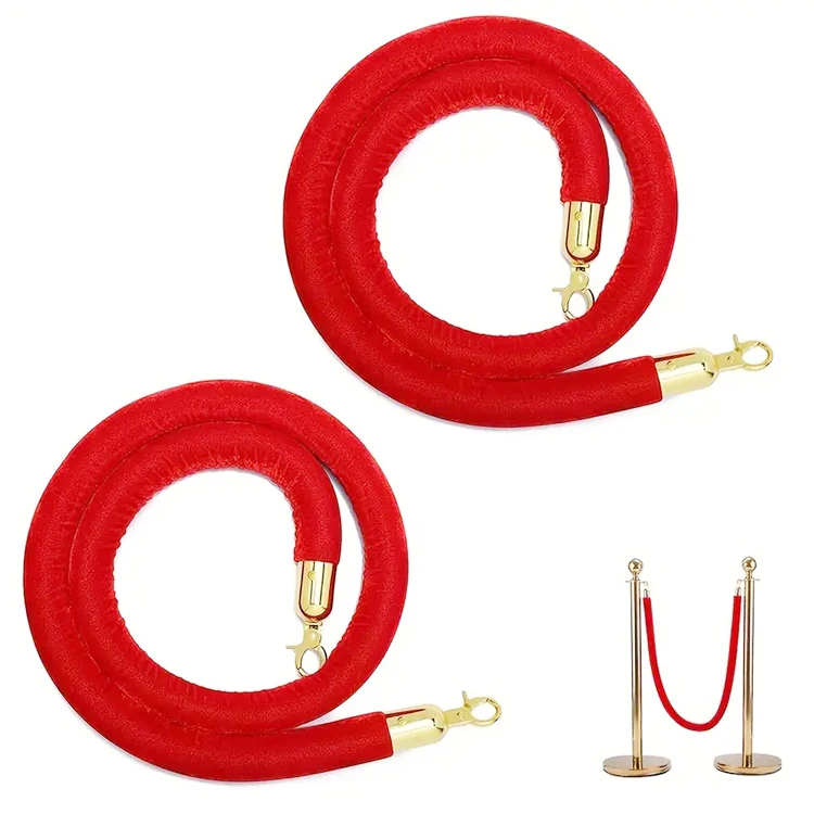 Velvet ropes for crowd control barrier red carpet crowd control rope barrier for red carpet and bank