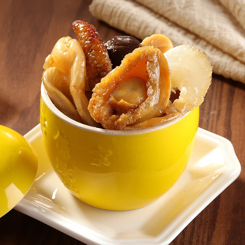 Precooked Chinese Canned Seafood Soup Buddha Jumps Over The Wall Instant Heating Food