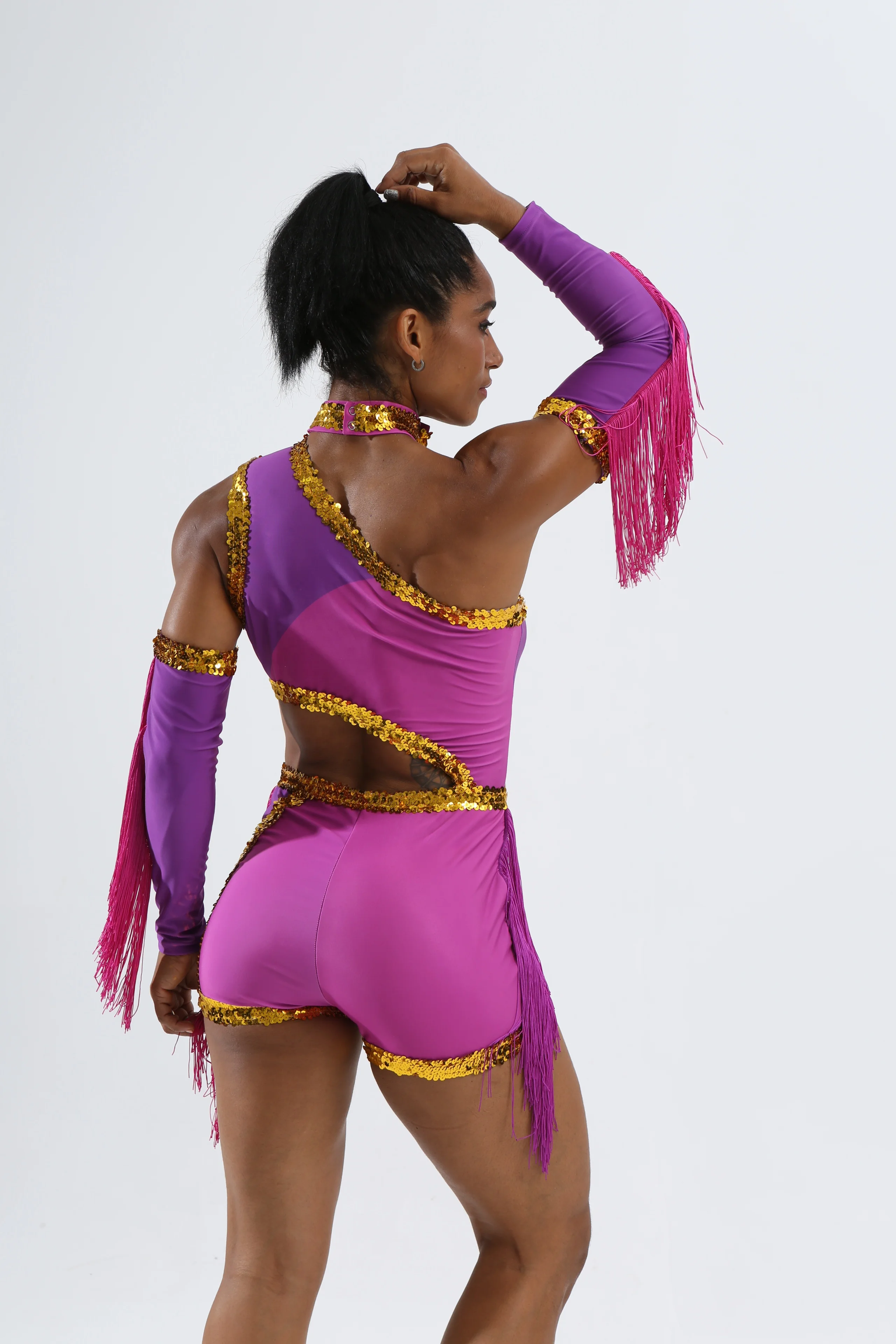 girl oem competition leotard shiny Performance Wear training dance wear majorette uniform