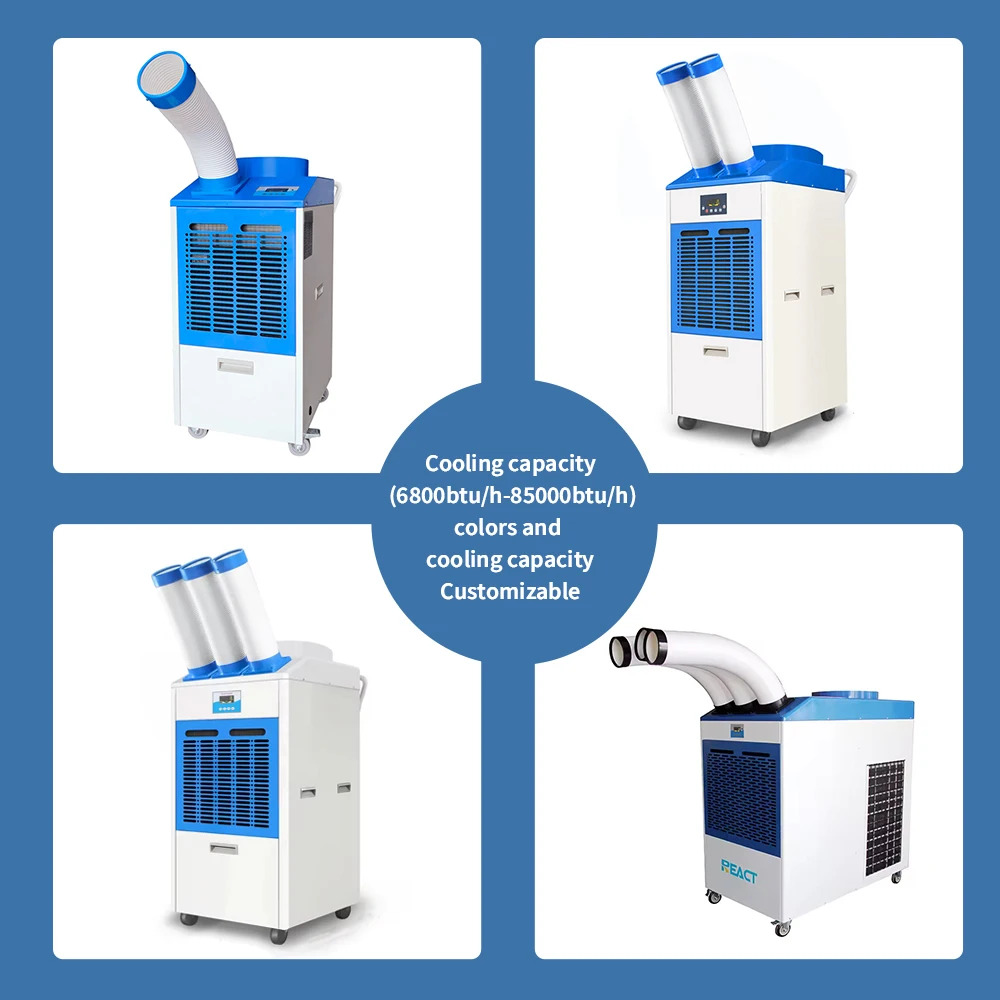 Rotary compressor 2Tons portable factory cooling air conditioner for industrial