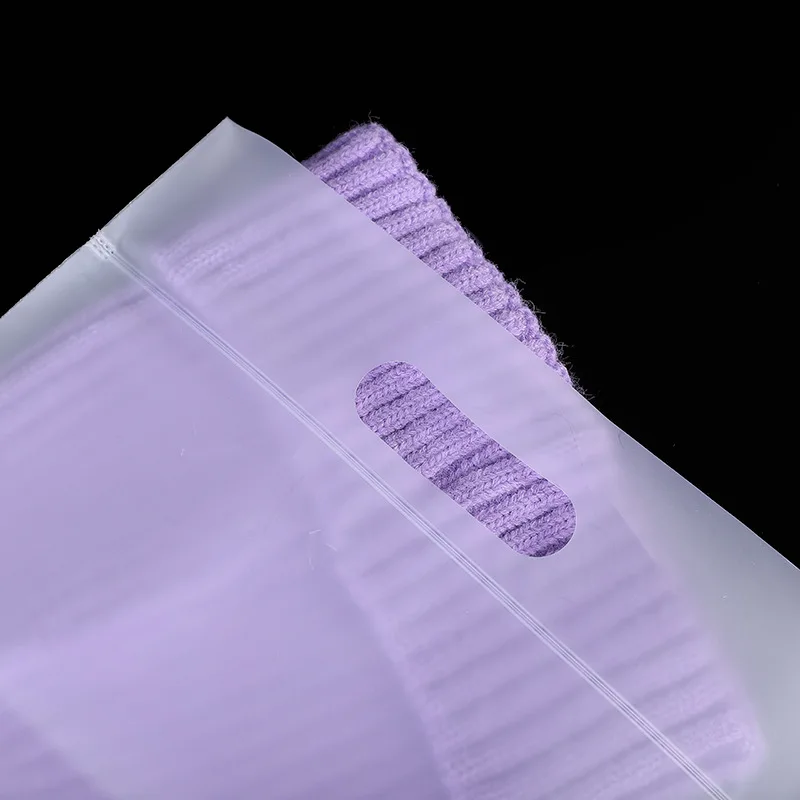 Hot sale customized EVA plastic zipper bag frosted zip lock bag plastic bikini bag