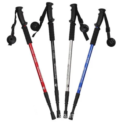 Jetshark Travel Walking Stick Hiking Aluminum Telescopic Anti Shock Hiking Pole