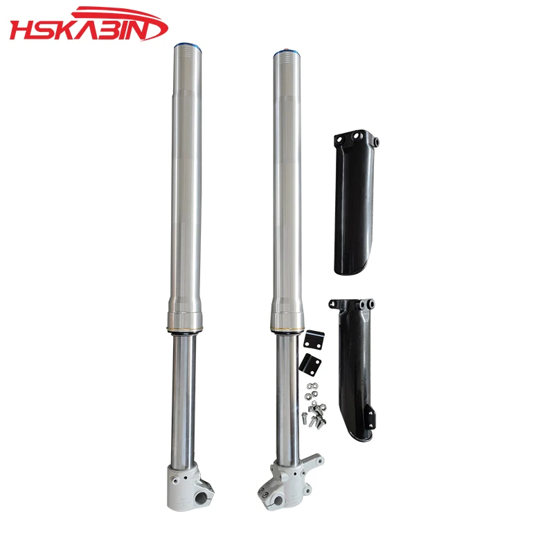 Off-road Motorcycle Double Adjustable Front Shock Absorber Aluminum Alloy With Guard Plate  accessories for motorcycles pit bike