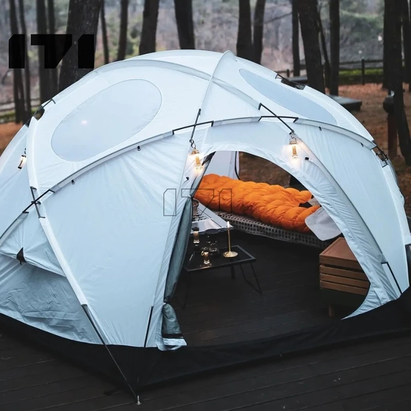 Cozy and Insulated Igloo Tent Designed for Cold-Weather Camping 2-Person Size in Norway