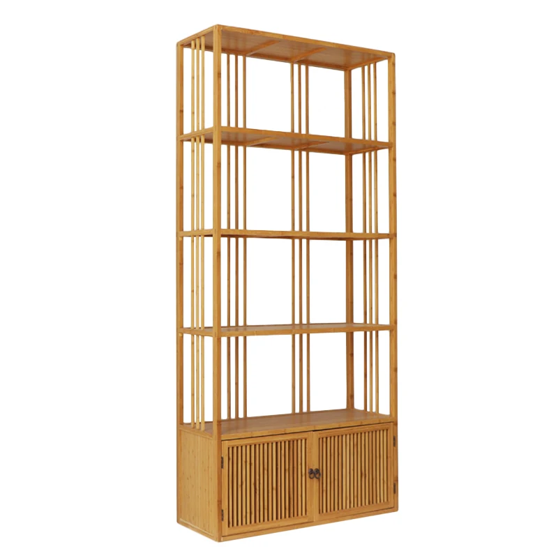 living room 3-tier adjustable credenza bookshelf wood rak buku bookcases