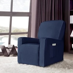 Jacquard Plush Recliner Couch Covers Chair Cover 1-Seat Stretch Reclining Sofa Slipcover Recliner Sofa Covers
