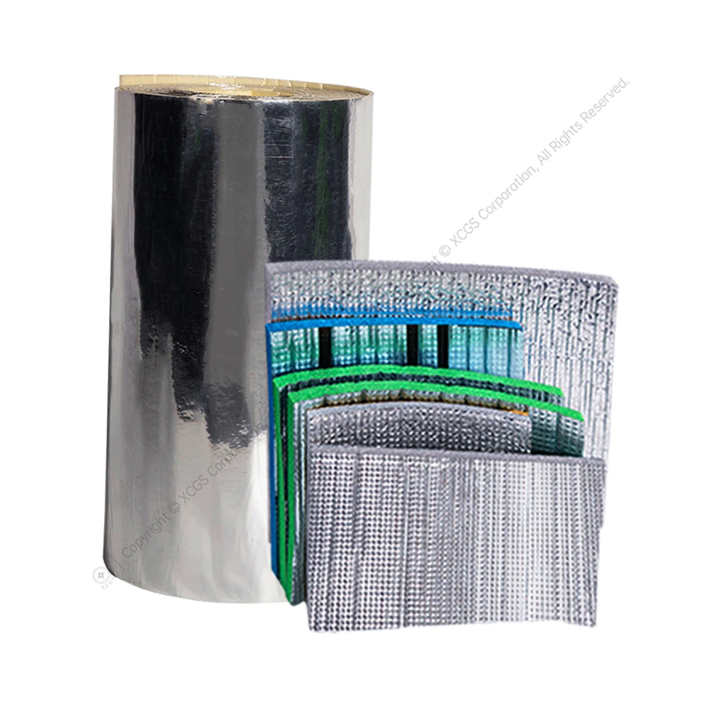 Aluminium Foil Faced Rubber Flexible Insulation Rubber Foam Foil Insulation Thermal Insulated For Pipe