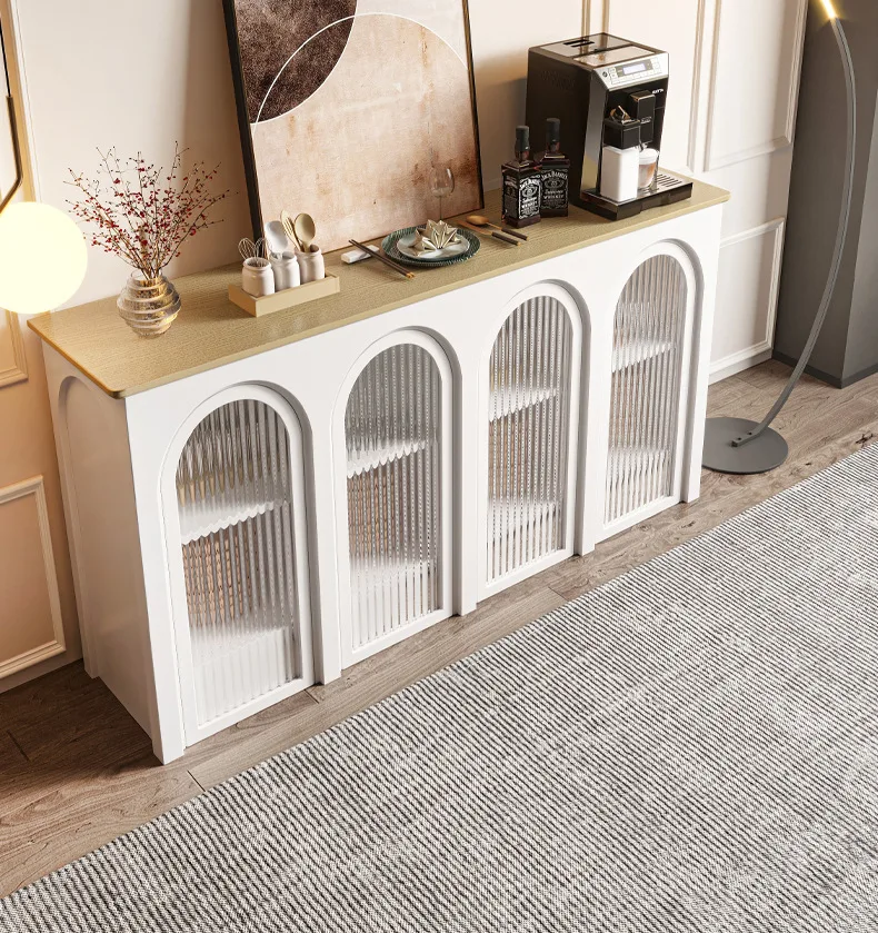 American solid wood table side cabinet door hall retro to do old porch cabinet living room storage decoration cabinet custom