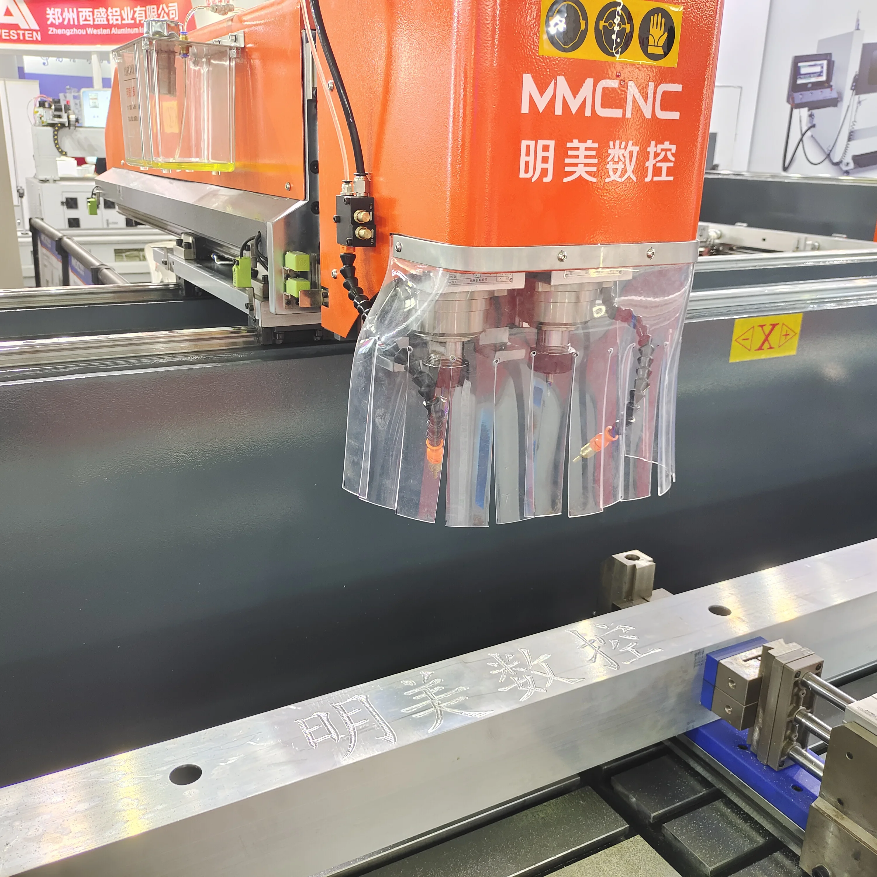 3000mm stroke CNC Dual axis aluminum profile drilling machine lock hole Milling Machine door and window making machine