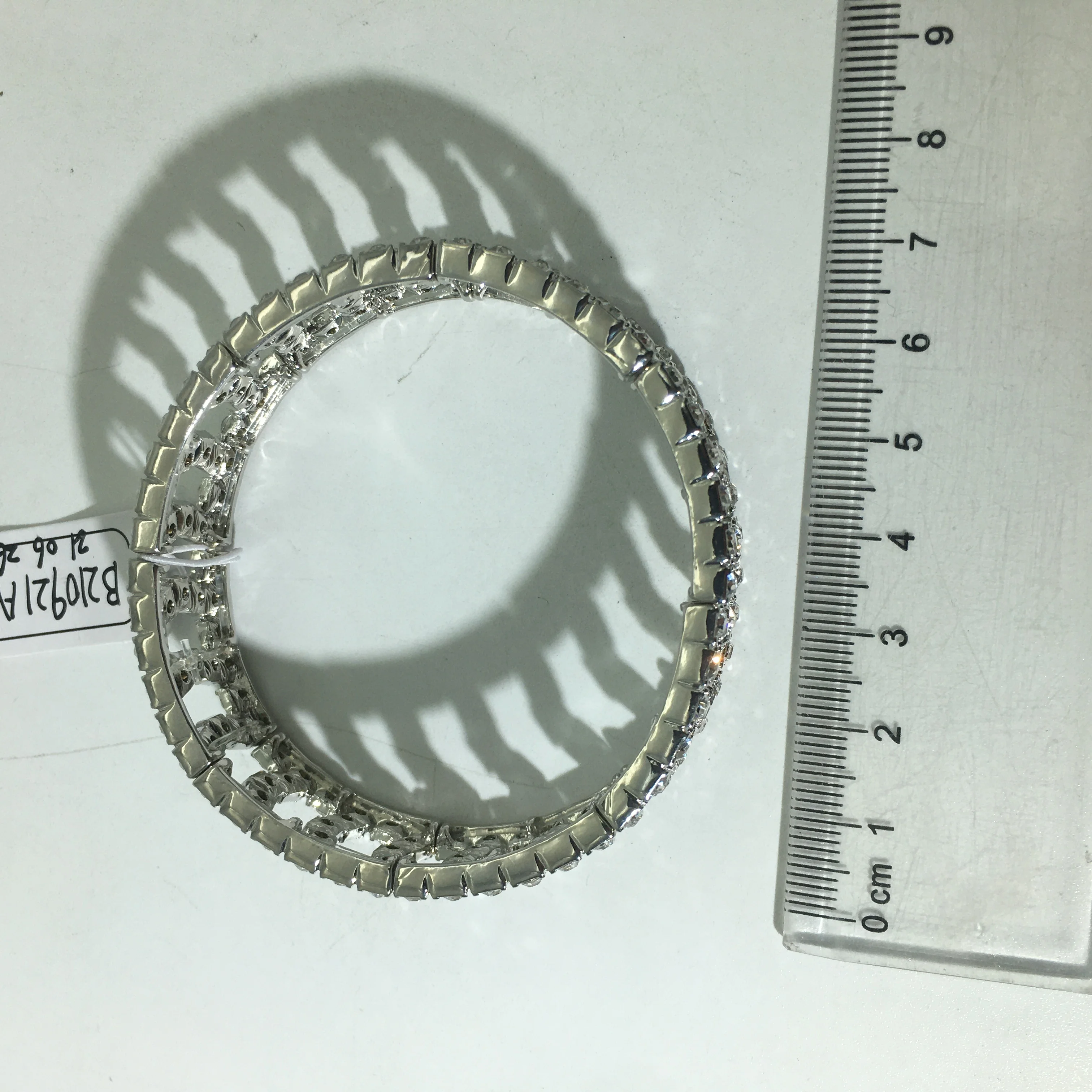 wholesale silver string rhinestone crystal color stretch bracelet rhinestone for women