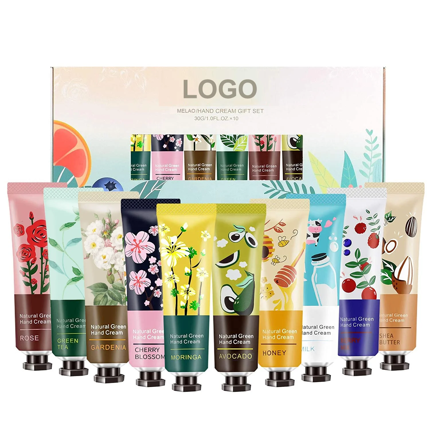 Low MOQ Customized 30g Private Label Natural Organic Hand Care Moisturizing Whitening Mini Hand Cream Gift Set