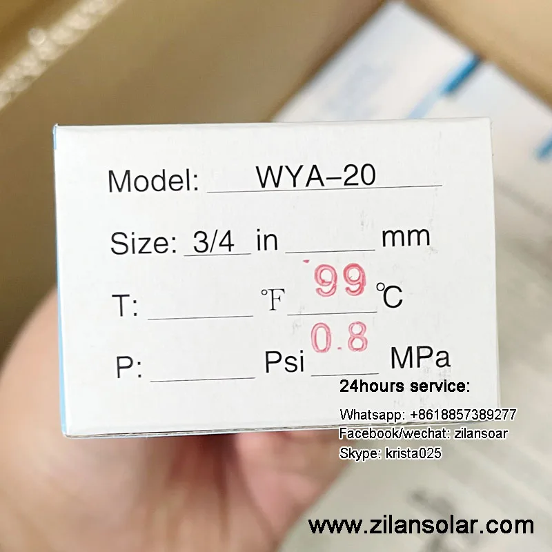 0.8Mpa TP valve for solar boiler