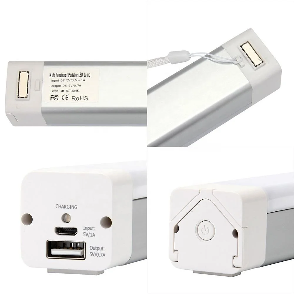 Светодиодная аварийная лампа USB DC/AC зарядная лампа